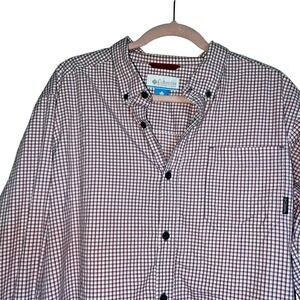 Columbia Sz L Plaid Button Down Shirt‎ Coabincore Outdoor Office